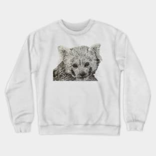 Dotwork Red Panda Art Print Crewneck Sweatshirt